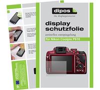 dipos I 6X Pellicola Protettiva antiriflesso Compatibile con Nikon Coolpix P610 Pellicola di Protezione