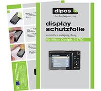 dipos I 6X Pellicola Protettiva antiriflesso Compatibile con Nikon Coolpix S 2750 Pellicola di Protezione