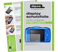 dipos I 6X Pellicola Protettiva antiriflesso Compatibile con Nikon Coolpix S33 Pellicola di Protezione