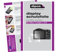 dipos I 6X Pellicola Protettiva Compatibile con Nikon Coolpix L 610 Pellicola di Protezione Cristallo
