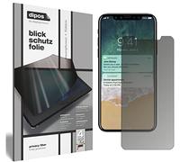 dipos I Protezione Vista Compatibile con Apple iPhone X Pellicola Prottetiva Privacy 4 Modi