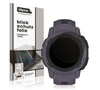 dipos Pellicola Privacy per Garmin Instinct 2S (45mm) | Protezione schermo opaca Anti-Spia a 4 Vie, si adatta perfettamente, antigraffio, senza bolle, autoadesiva