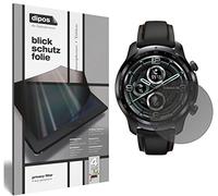 dipos Pellicola Privacy per Mobvoi TicWatch Pro 3 (47mm) | Protezione schermo opaca Anti-Spia a 4 Vie, si adatta perfettamente, antigraffio, senza bolle, autoadesiva