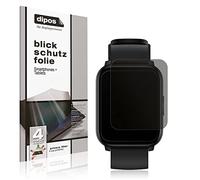 dipos Pellicola Privacy per Realme Watch S100 | Protezione schermo opaca Anti-Spia a 4 Vie, si adatta perfettamente, antigraffio, senza bolle, autoadesiva