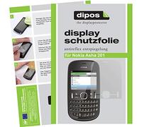 dipos Pellicola protettiva per Nokia Asha 201 (confezione da 2 pezzi) - antiriflesso pellicola di protezione del display