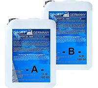 Dipoxy 2K-5000 - Piscina in resina epossidica, 8,0 kg (A 5,0 kg + 3,0 kg) + 0,4 kg blu turchese 5018