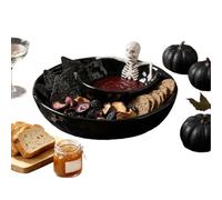 Dipping Bowls Small Ceramic Skull Halloween Spooky Plates Decorative