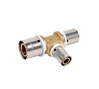 Dipra 734254 Raccordo per crimpare, Tee Ridotto, diametro 20-16-16