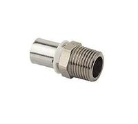 DIPRA - Raccordo dritto da crimpare, diametro 16 mm, M15/21 mm