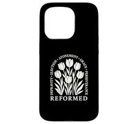 DIPRAVITÀ RIFORMATA ESPIAZIONE ELETTA GRAZIA PERSEVERANZA Tulipano Custodia per iPhone 15 Pro