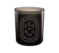 Diptyque - Feu de Bois, Candela Colorata Grigia 300 g, Legni bruciati resine oud