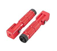 DIQXLGS 1 Paio Anteriore Posteriore Pedana Universale Moto 90° Fissa Pieghevole Per Biciclette Veicoli Elettrici Ciclomotori Scooter(ROSSO)