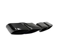 DIQXLGS 1 Paio Di Terminali Di Scarico Per Panamera Turbo 2017 2018 2019 2020 Quadrati A 4 Uscite In Acciaio Inox 304 Con Ugelli Posteriori(NERO)