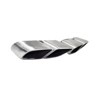 DIQXLGS 1 Paio Di Terminali Di Scarico Per Panamera Turbo 2017 2018 2019 2020 Quadrati A 4 Uscite In Acciaio Inox 304 Con Ugelli Posteriori(Matte silver)