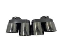 DIQXLGS 1 Paio Di Terminali Di Scarico Quad Black Silver Per G05 X5 G06 X6 G07 X7 2019+ Ugelli Per Modifica Sistema Di Scarico(NERO)