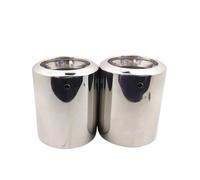DIQXLGS 1 Paio Per Per Kuga 2013 2014 2015-2019 2020 Silenziatori Per Tubi Di Scarico Per Auto In Acciaio Inossidabile Terminali(Argento)
