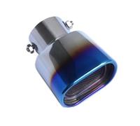 DIQXLGS 1Pezzo Terminale Scarico Auto Tubo Esterno Acciaio Inox Dedicato Per Mitsubishi Per Eclipse Cross 2017 2018 2019(Blu,Tubo singolo)