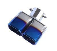 DIQXLGS 1Pezzo Terminale Scarico Auto Tubo Esterno Acciaio Inox Dedicato Per Mitsubishi Per Eclipse Cross 2017 2018 2019(Blu,Doppio tubo)