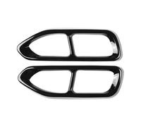 DIQXLGS 2 Pezzi Di Copertura Decorativa Per Terminale Di Scarico In Acciaio Inox Per Serie 7 G11 G12 2016 2017 2018(Glossy Black)