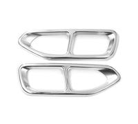 DIQXLGS 2 Pezzi Di Copertura Decorativa Per Terminale Di Scarico In Acciaio Inox Per Serie 7 G11 G12 2016 2017 2018(Argento)