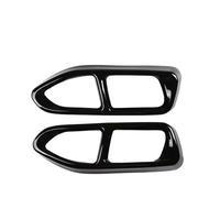DIQXLGS 2 Pezzi Di Copertura Per Terminale Di Scarico In Acciaio Nero Lucido Per Serie 7 G11 G12 2016 2017 2018 Accessori Modificati(NERO,Sport Model)