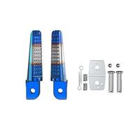 DIQXLGS 2 Pezzi Pega posteriori in alluminio per moto Poggiapiedi posteriori Pedali Per 150 CB190R Ricambi e accessori per moto(Blue Silver)