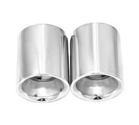 DIQXLGS 2 Pezzi Per Mazda CX5 CX30 CX4 Car Styling 304 Acciaio Inossidabile Marmitta Di Scarico Punta Tubo Marmitta Punta Ugello Accessori Auto(Argento)