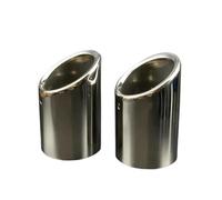 DIQXLGS 2 Pezzi Per Per KUGA 2013-2019 Accessori Per Lo Styling Dell'auto Copertura Per Marmitta In Acciaio Inox Terminale Di Scarico Ritocco Esterno(Argento)