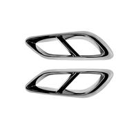 DIQXLGS 2 Pezzi/set Per Mercedes Per Benz Classe E W214 E260 E300 AMG Dal 2024 In Poi Terminali Di Scarico Posteriori Doppi In Acciaio Inox Nero Lucido(Argento)