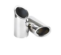 DIQXLGS 2 Pezzi Terminali Silenziatore Scarico Coperture Tubi Auto Per VW Per T&IGUAN Per P&assat B7 CC 2011-2015 7.6 Cm Accessori Auto(Argento)