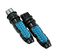 DIQXLGS 2 Pezzi Universali Pedane Passeggero Posteriore Moto In Alluminio Pedane Poggiapiedi Scooter Pedana Moto Modifica Pedale(Blu)
