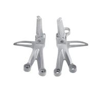 DIQXLGS 2 Pezzi Universali Poggiapiedi Passeggero Posteriore Lega Di Alluminio CNC Per Moto Scooter Accessori Modifica(Argenteo)