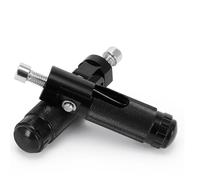 DIQXLGS 2 Pz Pedane Moto Ripiegabili Universali M8 Pedane Per Moto Supporti Piedi Pedali Posteriori Set CNC Alluminio Ricambi Moto(SC16BK)