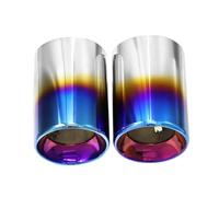 DIQXLGS 2 Terminali Di Scarico Per X1 F48 2016 2017 2018 2019 2020 2021 In Acciaio Inox 304 Decorazione Per Tubo Di Scarico(Blu)