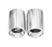 DIQXLGS 2 Terminali Di Scarico Per X1 F48 2016 2017 2018 2019 2020 2021 In Acciaio Inox 304 Decorazione Per Tubo Di Scarico(Argento)