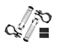 DIQXLGS 23-27MM Per R1200GS LC R1250GS R1250RT S1000RR/XR F 900 850 750 GS Autostrada Moto Poggiapiedi Pieghevoli Morsetti(Argento)