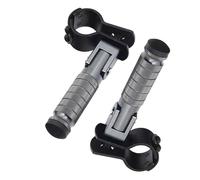 DIQXLGS 23-27MM Per R1200GS LC R1250GS R1250RT S1000RR/XR F 900 850 750 GS Autostrada Moto Poggiapiedi Pieghevoli Morsetti(GRIGIO)