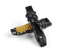 DIQXLGS 2Pz Universali Poggiapiedi Passeggero Posteriore Moto In Alluminio Pedalini Scooter Modifica Pedale Motocicletta(Oro)
