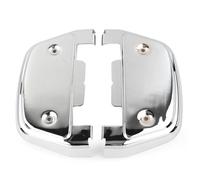 DIQXLGS 2x Copri Pedane Passeggero Moto Cromo Nero Per Harley Per Touring Per Road Per Glide(Cromo)