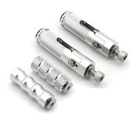 DIQXLGS 8mm Universale Pieghevole Pedana Per S1000RR HP4 S1000 RR S 1000RR 2009-2020 Alluminio Poggiapiedi Posteriore Set(Argento,1 set)