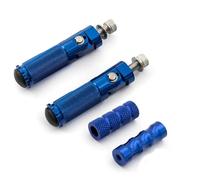 DIQXLGS 8mm Universale Pieghevole Pedana Per S1000RR HP4 S1000 RR S 1000RR 2009-2020 Alluminio Poggiapiedi Posteriore Set(Blu,1 set)