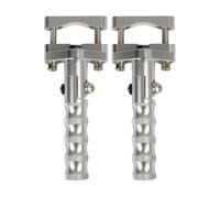 DIQXLGS Accessori Moto 22-28mm Per CSC RX3 Per Adventure RX4 TT250 Poggiapiedi Anteriore Girevole Poggiapiedi Autostradali Pedana(Argento)
