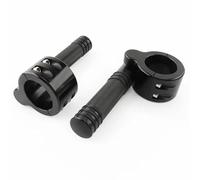 DIQXLGS Accessori Moto Peg Pedali 1-1/2" 38mm 1-1/4" 32mm Autostrada Paracadute Motore Poggiapiedi(NERO,32MM)