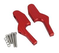 DIQXLGS Accessori Moto Poggiapiedi Passeggero Estensioni Poggiapiedi Pedane Per Vespa GT GTS 300 GTV 60 125 150 200 250 300IE(ROSSO)