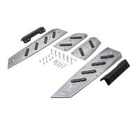 DIQXLGS Accessori Moto Poggiapiedi Pedana Passo Pedana Pedale Piastra Poggiapiedi Per Forza350 Per FORZA 350 125 NSS 350(Titanio)