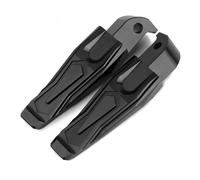 DIQXLGS Accessori Moto Poggiapiedi Posteriori Passeggero Per Yamaha MT07 MT-07 2015 2016 2017 2018 2019 2020 2021-2024(NERO)