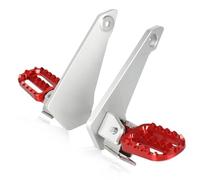 DIQXLGS Accessori Moto Poggiapiedi Posteriori Pedane Passeggero Abbassamento Per X-ADV XADV 750 XADV750 X-ADV750 2021 2022 2023 2024(ROSSO)