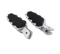 DIQXLGS Accessori pedane piedi anteriori e posteriori moto Per Ducati Per Multistrada 950 1200 1260 Per Hypermotard 821(Argento,With Cover)