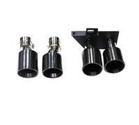 DIQXLGS Accessorio Per La Modifica Del Terminale Di Scarico Quadruplo Per F10 F11 520i 523i 525i 528i 530i Doppio Con Look M5(NERO)