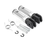DIQXLGS Adattatori per pedane anteriori Per YAMAHA YZFR6 YZFR6S YZFR1 YZFR1M YZFR1S R6 R1 Accessori moto Pedane pedali(Argento)